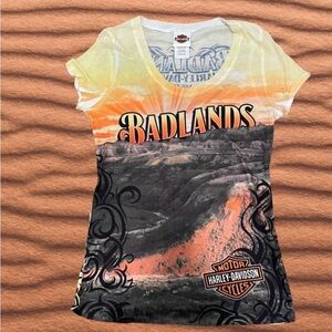 Harley Davidson, Badlands women’s T-shirt size medium short sleeve